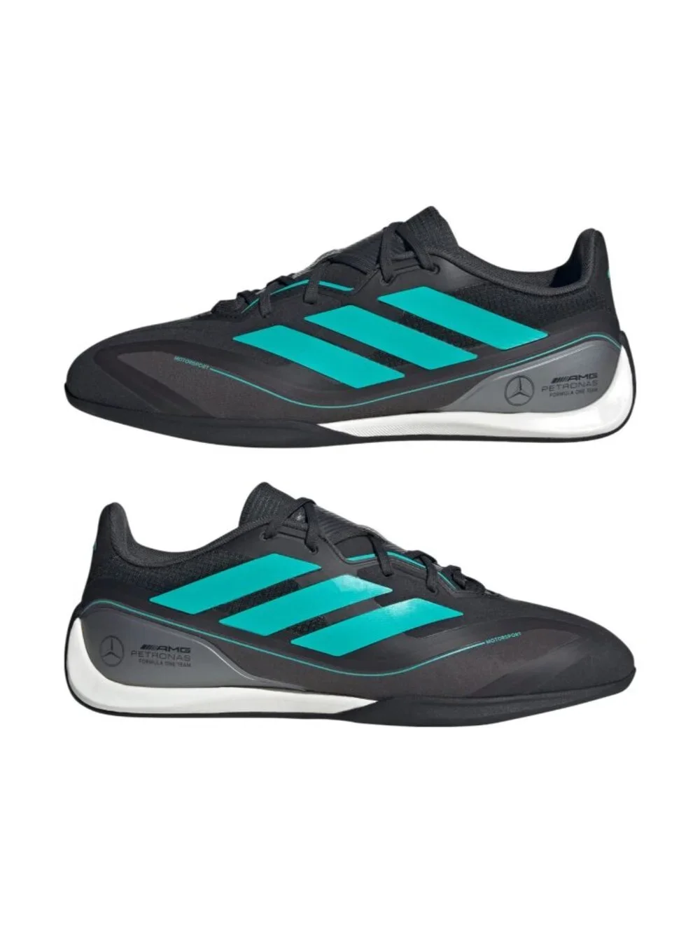 adidas Feroza Mercedes AMG Petronas F1 Unisex 9m/10w Team Shoes Black JQ3272 NEW